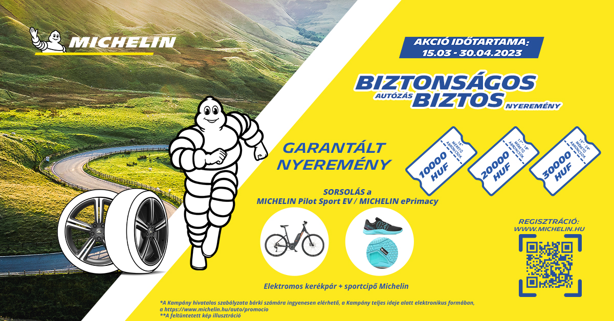 Michelin nyári gumi akció 2023